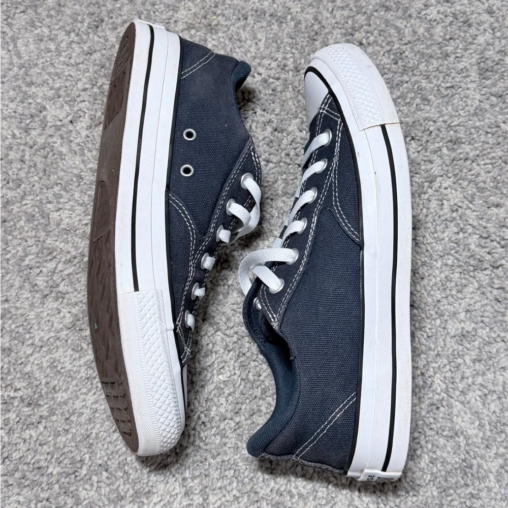 Converse All Star Low Top Sneakers Gray Canvas Lace Up Men’s 9 Women’s 11 - Picture 9 of 10